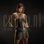 20-04-2004 Anouk van Nes at studio in Amsterdam, by order of Panorama Magazine. April 20, 2004.

[keywords]Posed, Half Length, Leather Top[/keywords]